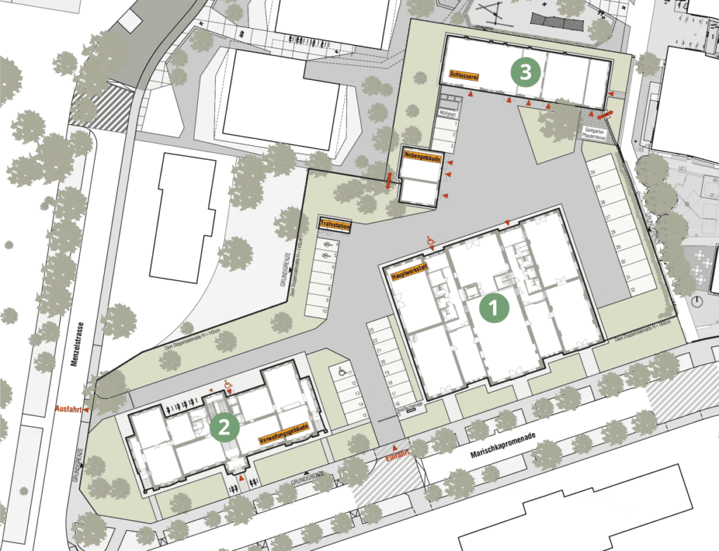 Lageplan kfj neuleopoldau nummern